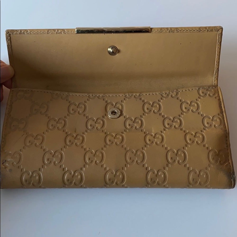 Auth Gucci “Guccissima” Long Leather Wallet Tan - Picture 5 of 10